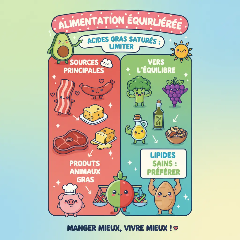acides gras saturés - alimentation