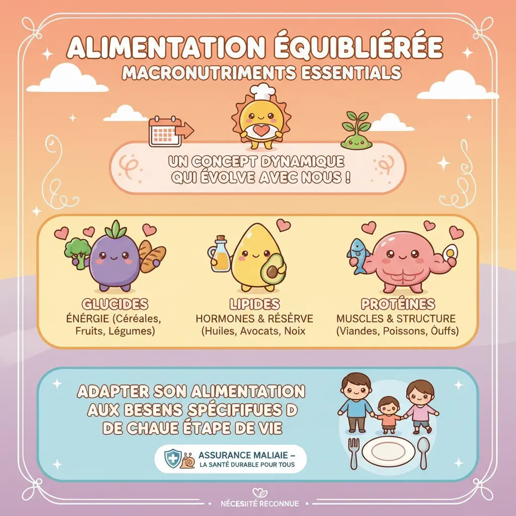 alimentation équilibrée définition - macronutriments