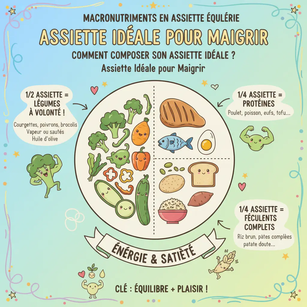 assiette équilibrée - macronutriments